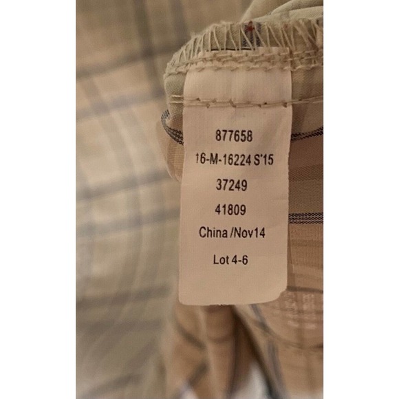 REI Long Sleeve Plaid Button Up Shirt Mens Size Large Stretch Vented Pockets - Picture 4 of 10